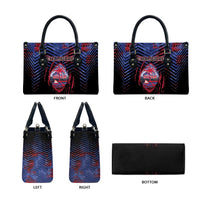 Guam Leather Bag Chamorro Seal Tribal Scratch Design - Polynesian Pride