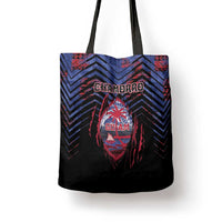 Guam Tote Bag Chamorro Seal Tribal Scratch Design - Polynesian Pride
