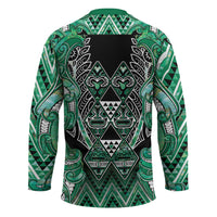 Aotearoa Ngati Awa Hockey Jersey Maori Tribal Green Marble Paua Shell Pattern DT05 - Polynesian Pride