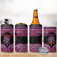 Personalised Samoa Mixed Martial Arts 4 in 1 Can Cooler Tumbler Flying Knee Of Samoan DT05 - Polynesian Pride