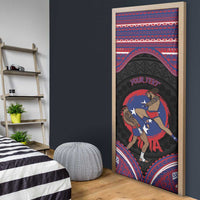 Personalised Samoa Mixed Martial Arts Door Cover Flying Knee Of Samoan DT05 - Polynesian Pride