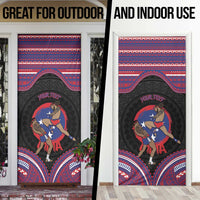 Personalised Samoa Mixed Martial Arts Door Cover Flying Knee Of Samoan DT05 - Polynesian Pride