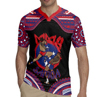 Personalised Samoa Mixed Martial Arts Rugby Jersey Flying Knee Of Samoan DT05 - Polynesian Pride