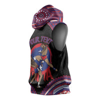 Personalised Samoa Mixed Martial Arts Sleeveless Hoodie Flying Knee Of Samoan - Polynesian Pride