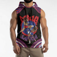 Personalised Samoa Mixed Martial Arts Sleeveless Hoodie Flying Knee Of Samoan - Polynesian Pride