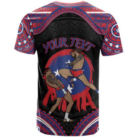 Personalised Samoa Mixed Martial Arts T Shirt Flying Knee Of Samoan DT05 - Polynesian Pride