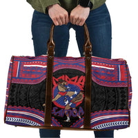 Samoa Mixed Martial Arts Travel Bag Flying Knee Of Samoan DT05 Black - Polynesian Pride