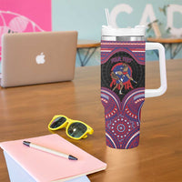 Personalised Samoa Mixed Martial Arts Tumbler With Handle Flying Knee Of Samoan DT05 - Polynesian Pride