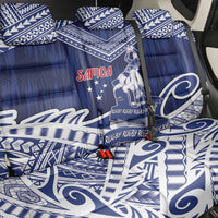 Samoa Rugby Back Car Seat Cover Pacific Warrior Glory DT05 - Polynesian Pride