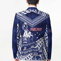 Personalised Samoa Rugby Blazer Pacific Warrior Glory DT05 - Polynesian Pride