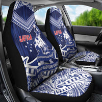 Samoa Rugby Car Seat Cover Pacific Warrior Glory DT05 - Polynesian Pride