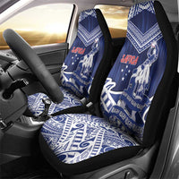 Samoa Rugby Car Seat Cover Pacific Warrior Glory DT05 - Polynesian Pride
