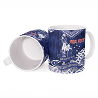 Personalised Samoa Rugby Ceramic Mug Pacific Warrior Glory DT05 - Polynesian Pride