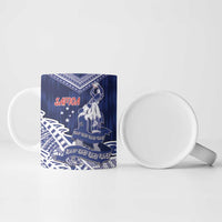 Personalised Samoa Rugby Ceramic Mug Pacific Warrior Glory DT05 - Polynesian Pride