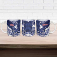 Personalised Samoa Rugby Ceramic Mug Pacific Warrior Glory DT05 - Polynesian Pride