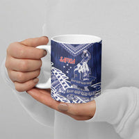 Personalised Samoa Rugby Ceramic Mug Pacific Warrior Glory DT05 - Polynesian Pride