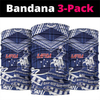 Samoa Rugby Neck Gaiter Pacific Warrior Glory DT05 package One Size: 25*50cm Navy - Polynesian Pride