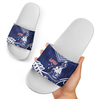 Samoa Rugby Slide Sandals Pacific Warrior Glory DT05 - Polynesian Pride