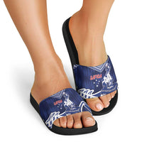 Samoa Rugby Slide Sandals Pacific Warrior Glory DT05 - Polynesian Pride