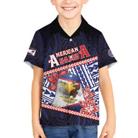 Personalized American Samoa Hawaiian Shirt Bald Eagle With Polynesian Pattern - Polynesian Pride
