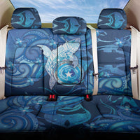 Northern Mariana Islands Back Car Seat Cover Galaxy Polynesian Shark Tattoo - Polynesian Pride