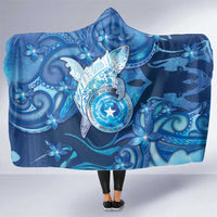 Northern Mariana Islands Hooded Blanket Galaxy Polynesian Shark Tattoo - Polynesian Pride