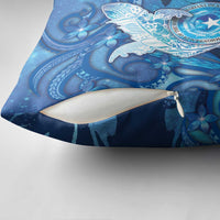 Northern Mariana Islands Pillow Cover Galaxy Polynesian Shark Tattoo - Polynesian Pride