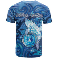 Personalised Northern Mariana Islands T Shirt Galaxy Polynesian Shark Tattoo - Polynesian Pride