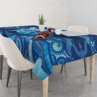Northern Mariana Islands Tablecloth Galaxy Polynesian Shark Tattoo - Polynesian Pride