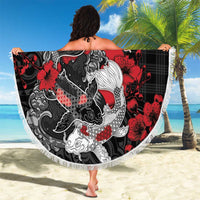 Hawaiian And Japanese Beach Blanket Aloha Koi Fish Palaka Patterns DT05 - Polynesian Pride
