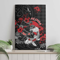 Hawaiian And Japanese Canvas Wall Art Aloha Koi Fish Palaka Patterns - Polynesian Pride