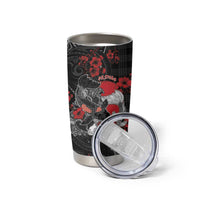 Personalised Hawaiian And Japanese Tumbler Cup Aloha Koi Fish Palaka Patterns DT05 - Polynesian Pride