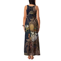 Hawaii Makahiki Family Matching Tank Maxi Dress and Hawaiian Shirt Polynesian Sky And Earth DT05 - Polynesian Pride
