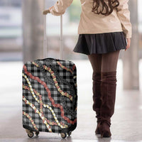 Hawaii Palaka Niihau Shell Lei Luggage Cover Tropical Island Plaid Patterns DT05 - Polynesian Pride
