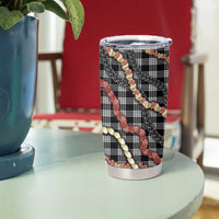 Hawaii Palaka Niihau Shell Lei Tumbler Cup Tropical Island Plaid Patterns