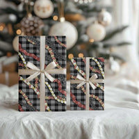 Hawaii Palaka Niihau Shell Lei Wrapping Paper Tropical Island Plaid Patterns