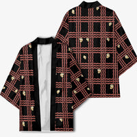 Hawaii Palaka Kahelelani Shell Lei Costume Kimono Plaid Patterns