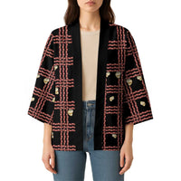 Hawaii Palaka Kahelelani Shell Lei Costume Kimono Plaid Patterns
