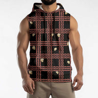 Hawaii Palaka Kahelelani Shell Lei Costume Sleeveless Hoodie Plaid Patterns