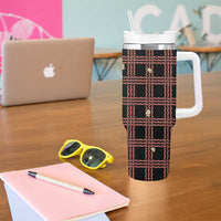 Hawaii Palaka Kahelelani Shell Lei Costume Tumbler With Handle Plaid Patterns