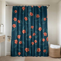 Hawaii Monstera Bathroom Set Hibiscus Flowers Simple Style - Polynesian Pride