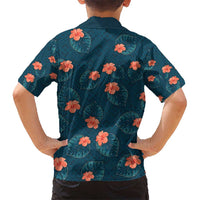 Hawaii Monstera Hawaiian Shirt Hibiscus Flowers Simple Style - Polynesian Pride