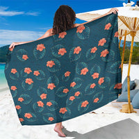 Hawaii Monstera Sarong Hibiscus Flowers Simple Style - Polynesian Pride
