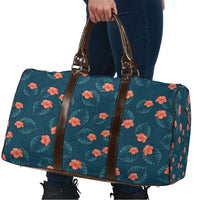 Hawaii Monstera Travel Bag Hibiscus Flowers Simple Style - Polynesian Pride