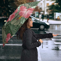 Hawaii Umbrella Green Polynesian Monstera Patterns - Polynesian Pride