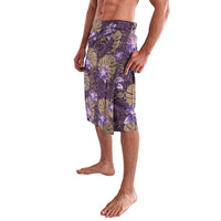 Hawaii Lavalava Purple Polynesian Monstera Patterns - Polynesian Pride