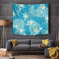 Hawaii Tapestry Teal Polynesian Monstera Patterns DT05 Teal - Polynesian Pride