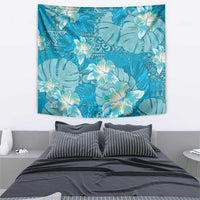 Hawaii Tapestry Teal Polynesian Monstera Patterns DT05 - Polynesian Pride