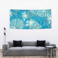 Hawaii Tapestry Teal Polynesian Monstera Patterns DT05 - Polynesian Pride
