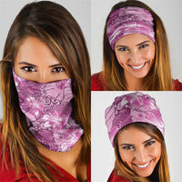 Hawaii Neck Gaiter Magenta Polynesian Monstera Patterns DT05